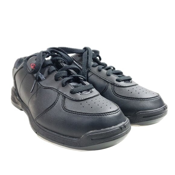 Dexter Mens Size 7 Black Bowling Shoes With Slide-Rite Soles - Picture 2 of 9